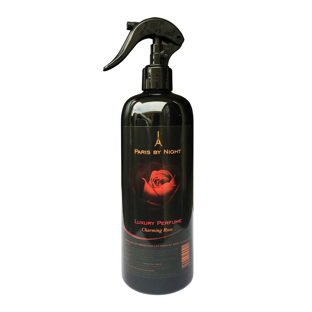 Nước hoa xịt phòng cao cấp Paris by night 500 ml(Hương hoa hồng)