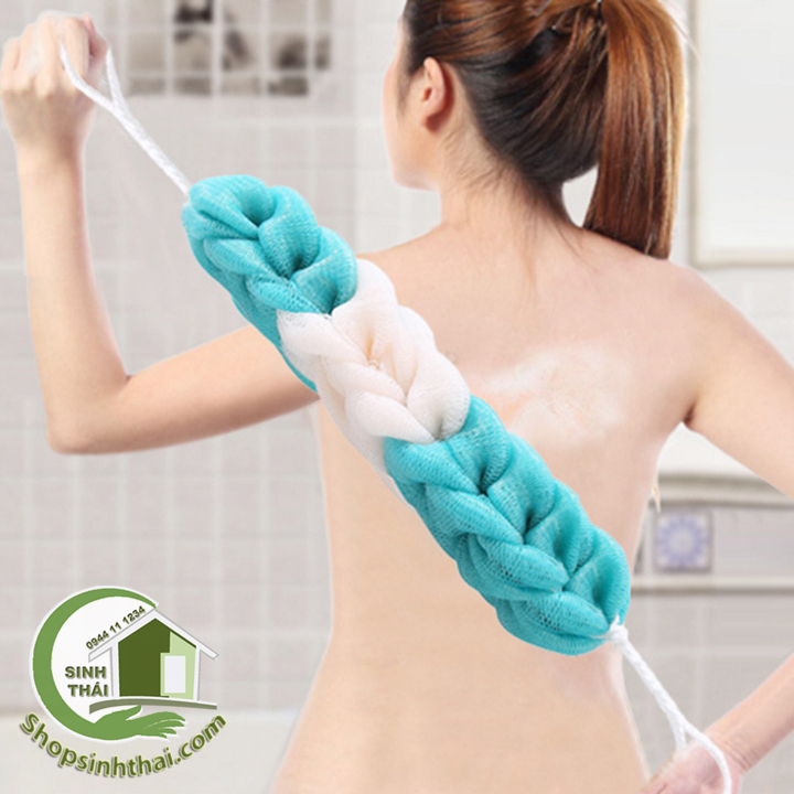 [HCM]Bông tắm cao cấp loại dài 30cm - giao màu ngẫu nhiên