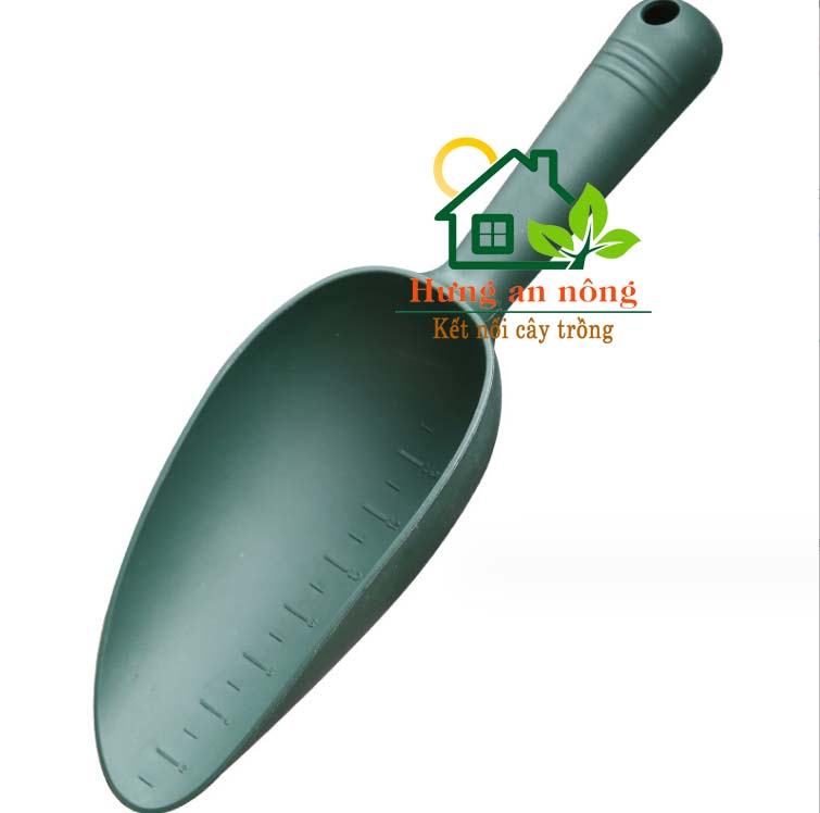 XNXDL2 - Xẻng xúc đất bằng nhựa PP dầy dụng cụ làm vườn màu rêu.