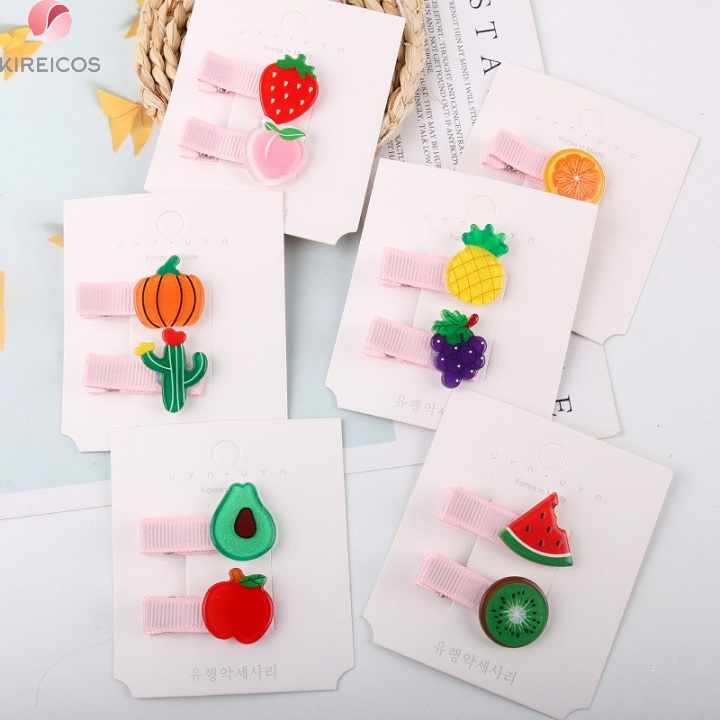 [HCM]Set 2 Kẹp Mỏ Vịt Trái Cây Siêu Cưng - Giao Ngẫu Nhiên - kireicos