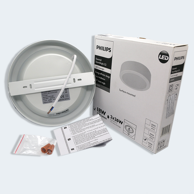 Đèn LED tròn Lắp Nổi 200mm 18W Philips