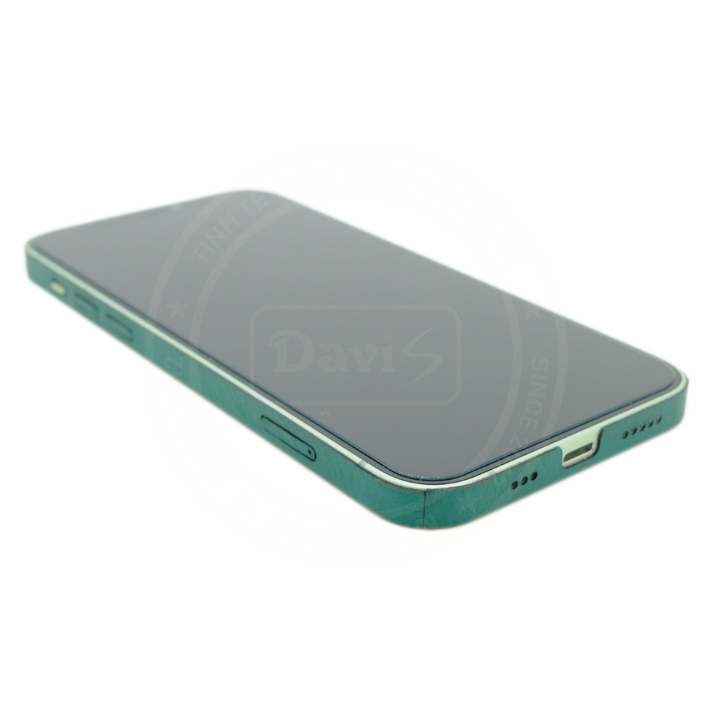Dán da full viền iphone 12 - iPhone 12 Mini, làm từ da thật cao cấp - Chính hãng Davis