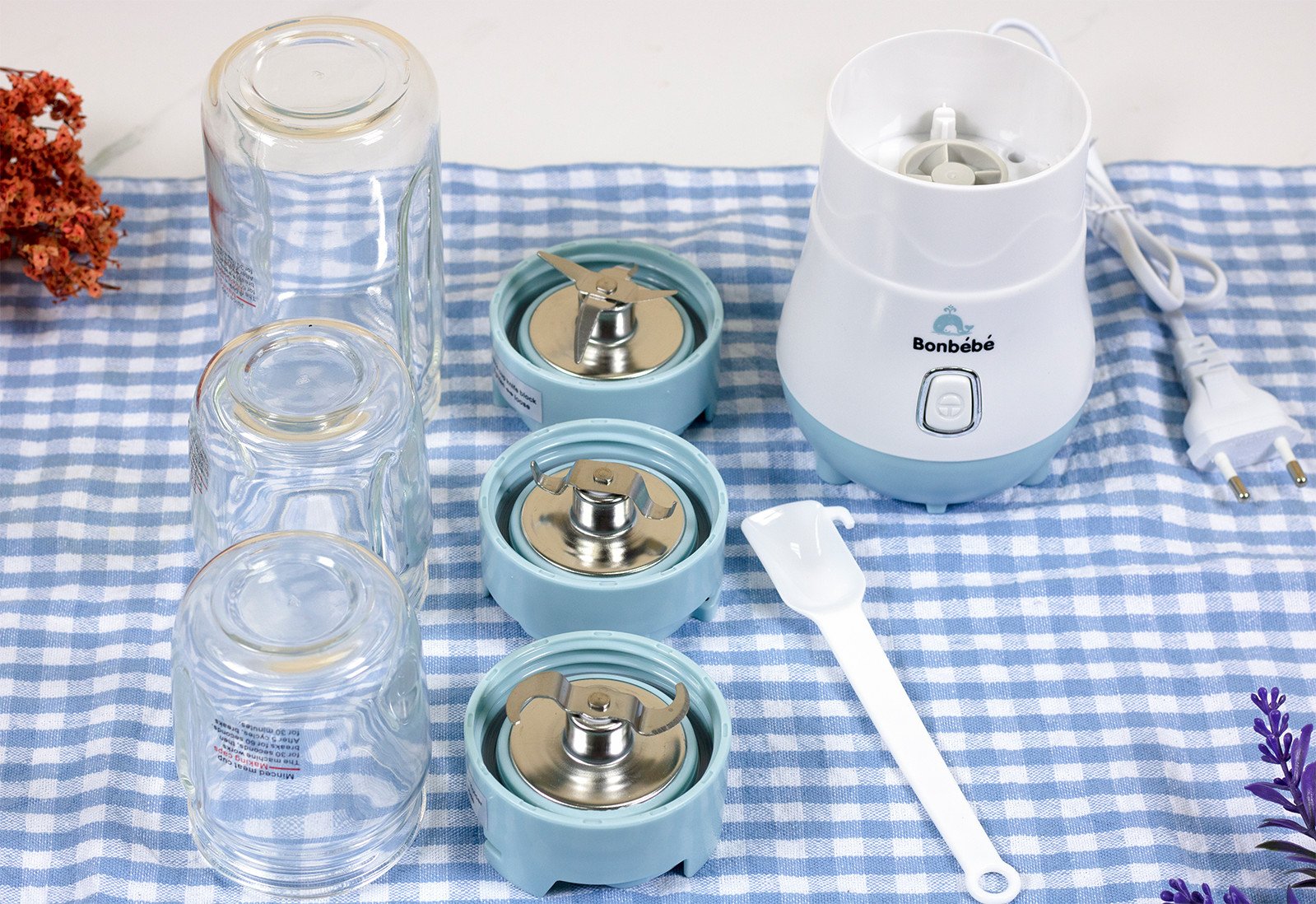 Máy xay đa năng ba cối Bonbébé BB39 [ CHÍNH HÃNG ]