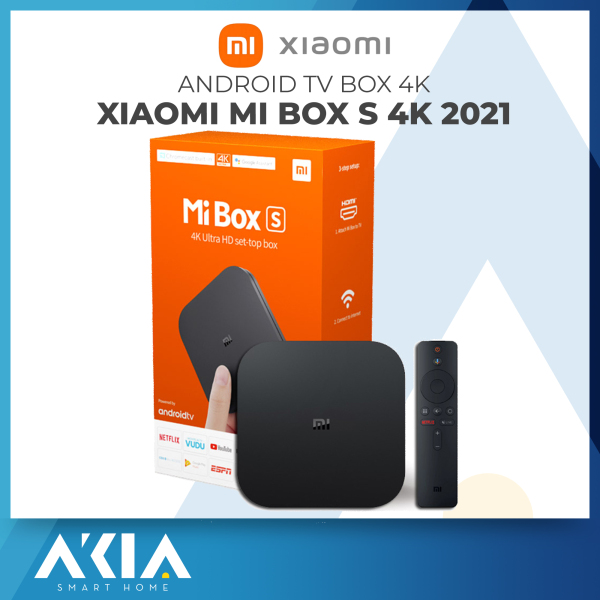 Bảng giá Xiaomi Mi Box S 4k 2021 - Android TV Box Xiaomi, TV Box CPU 4 nhân, Android TV mới nhất, Remote hỗ trợ ra lệnh tiếng việt