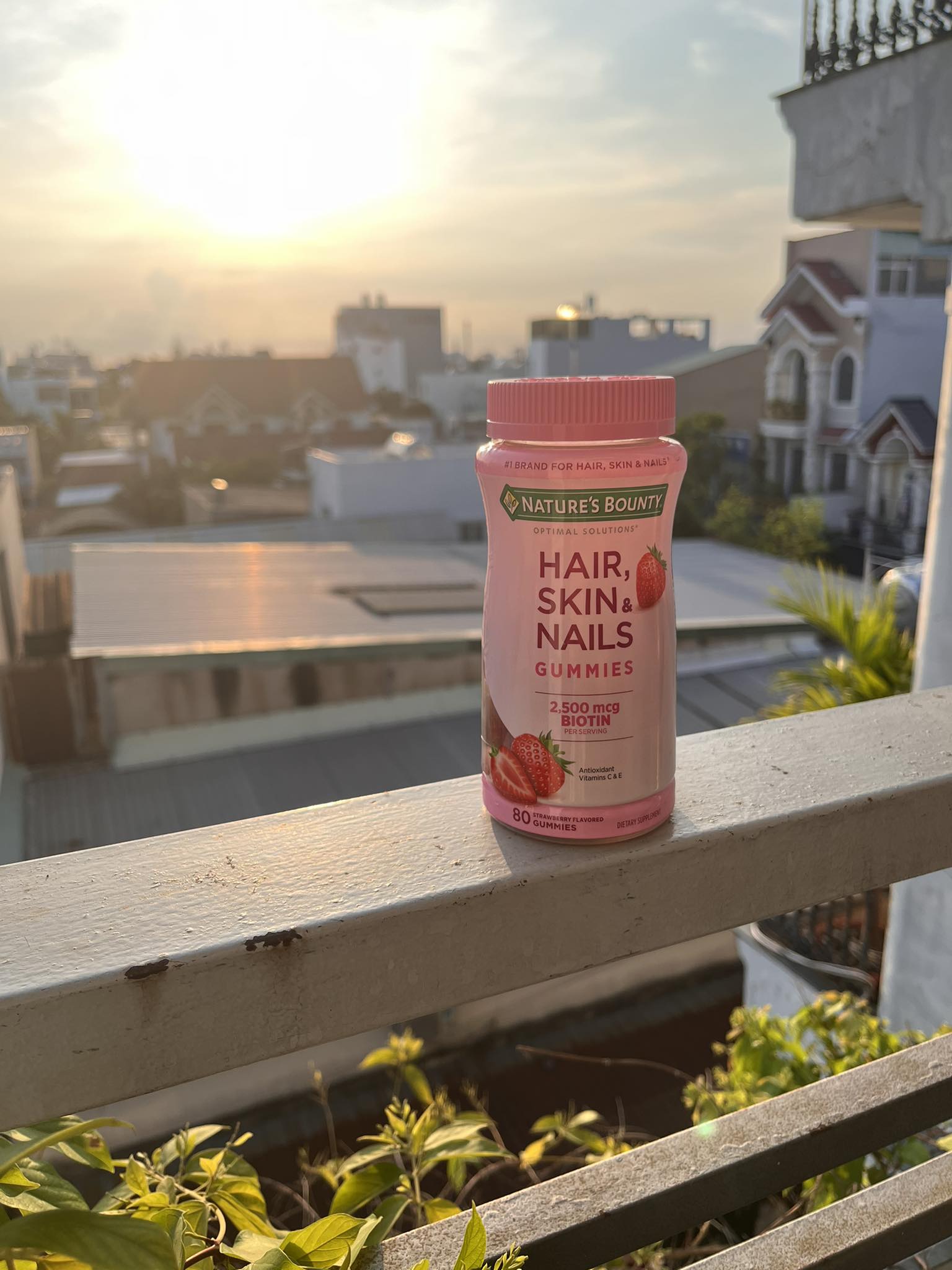 Kẹo dẻo mọc tóc Biotin Nature Bounty Hair Skin Nails Gummies Gummy Ngăn Rụng Tóc, Tốt cho Da, Móng Tay 🍓