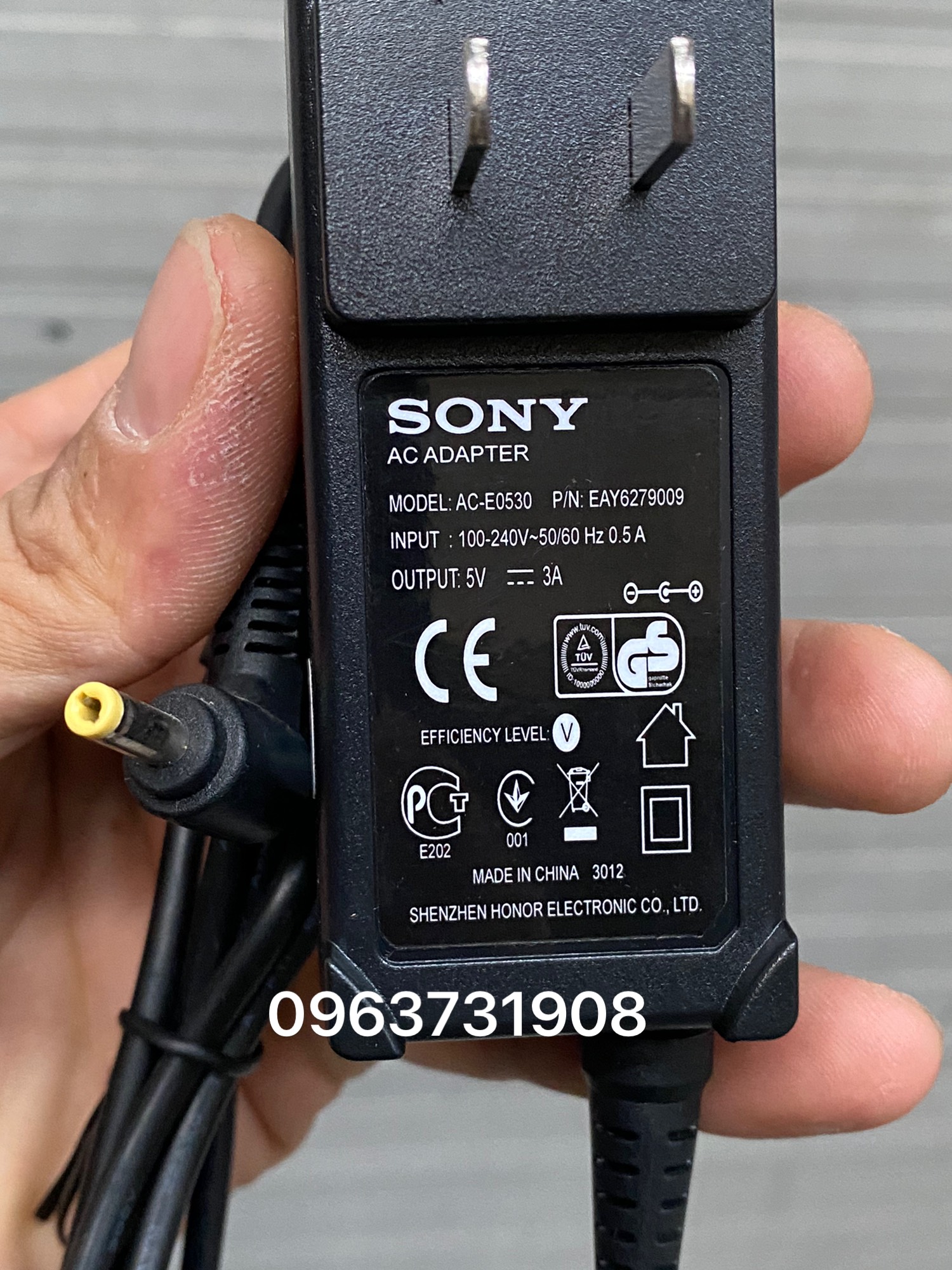Adapter nguồn 5V-3A đầu nhỏ,kích thước chân cắm loại cao cấp