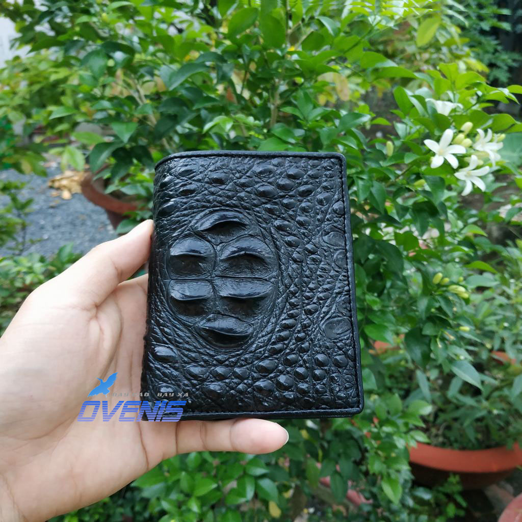 [FREE SHIP] Ví nam da cá sấu thật. Gù cá sấu lớn dùng là đẳng cấp!