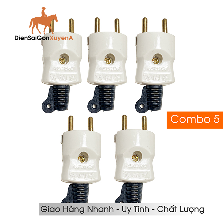 Phích cắm điện siêu tải 4500w - phích cắm điện chịu tải 4500w - điện sài gòn xuyên á