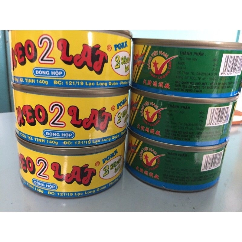 HỘP Heo 2 lát ĐẠI TÀI 140g