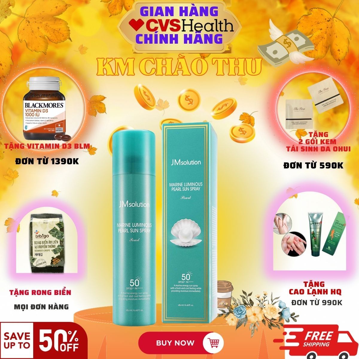 Xịt chống nắng JM SOLUTION  Hàn Quốc
