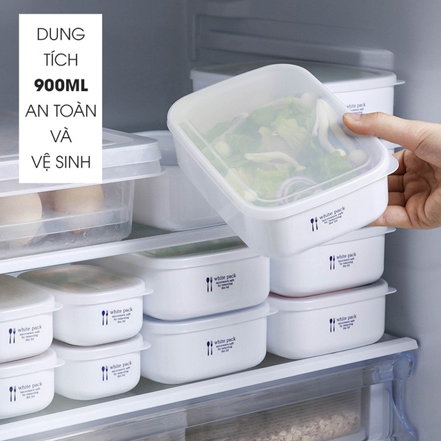 Hộp đựng thực phẩm White pack 900ml