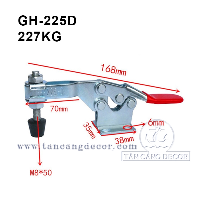 Sập mỏ cò dạng thẳng loại 17cm