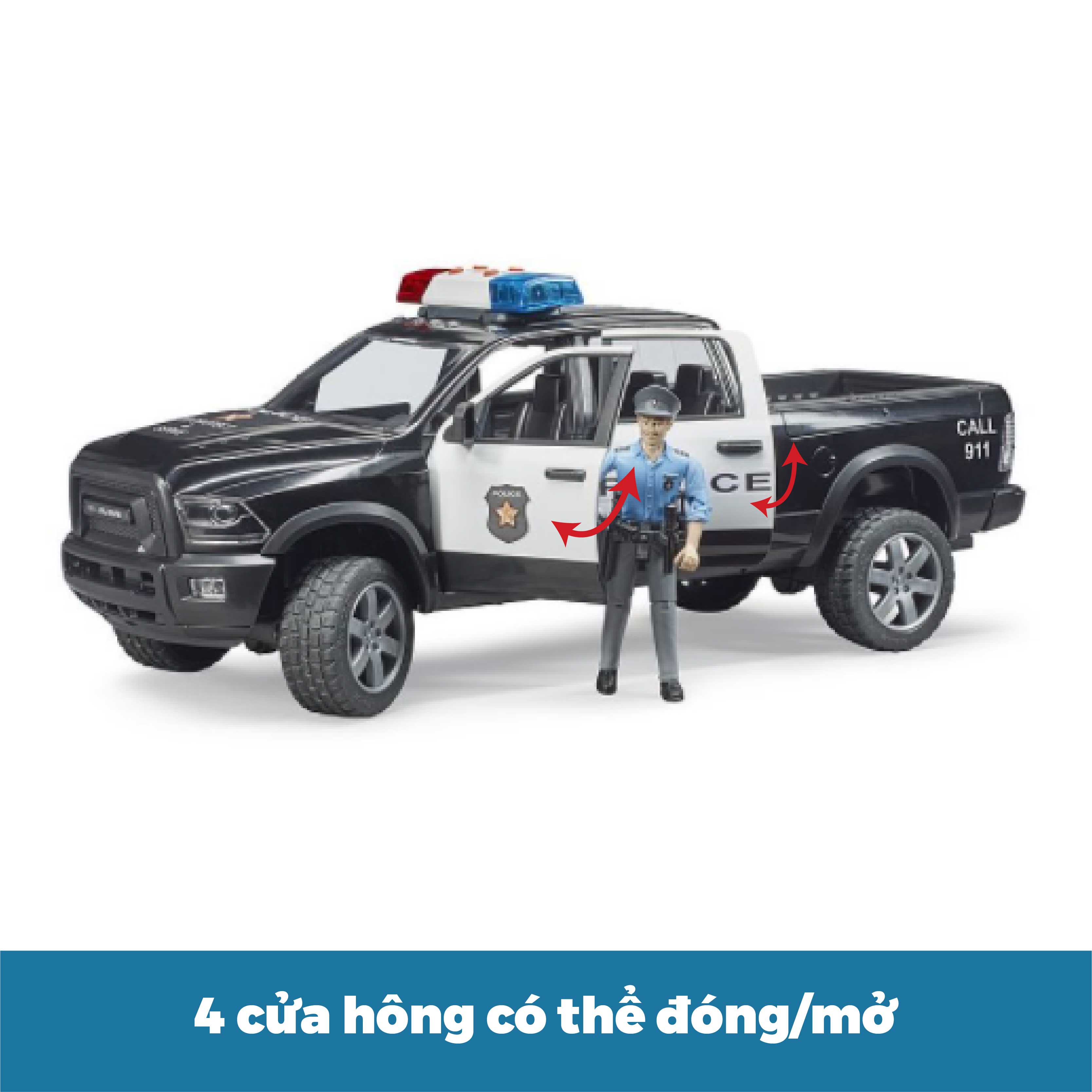 Đồ Chơi Bruder Xe Police RAM 2500 BRU02505