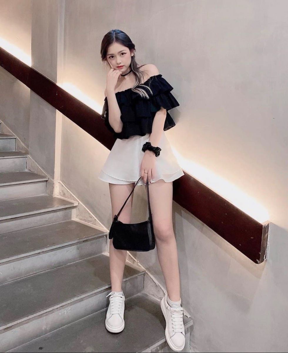 ÁO KIỂU BẸT VAI BA TẦNG MẪU MỚI