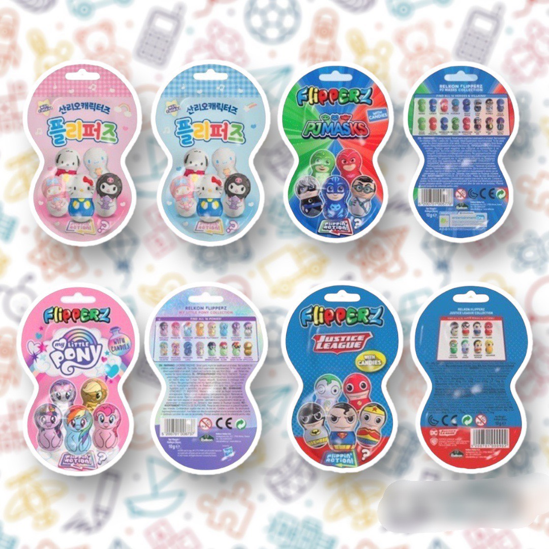 Kẹo Đồ Chơi Lật Đật Hello Kitty Pony Flipperz