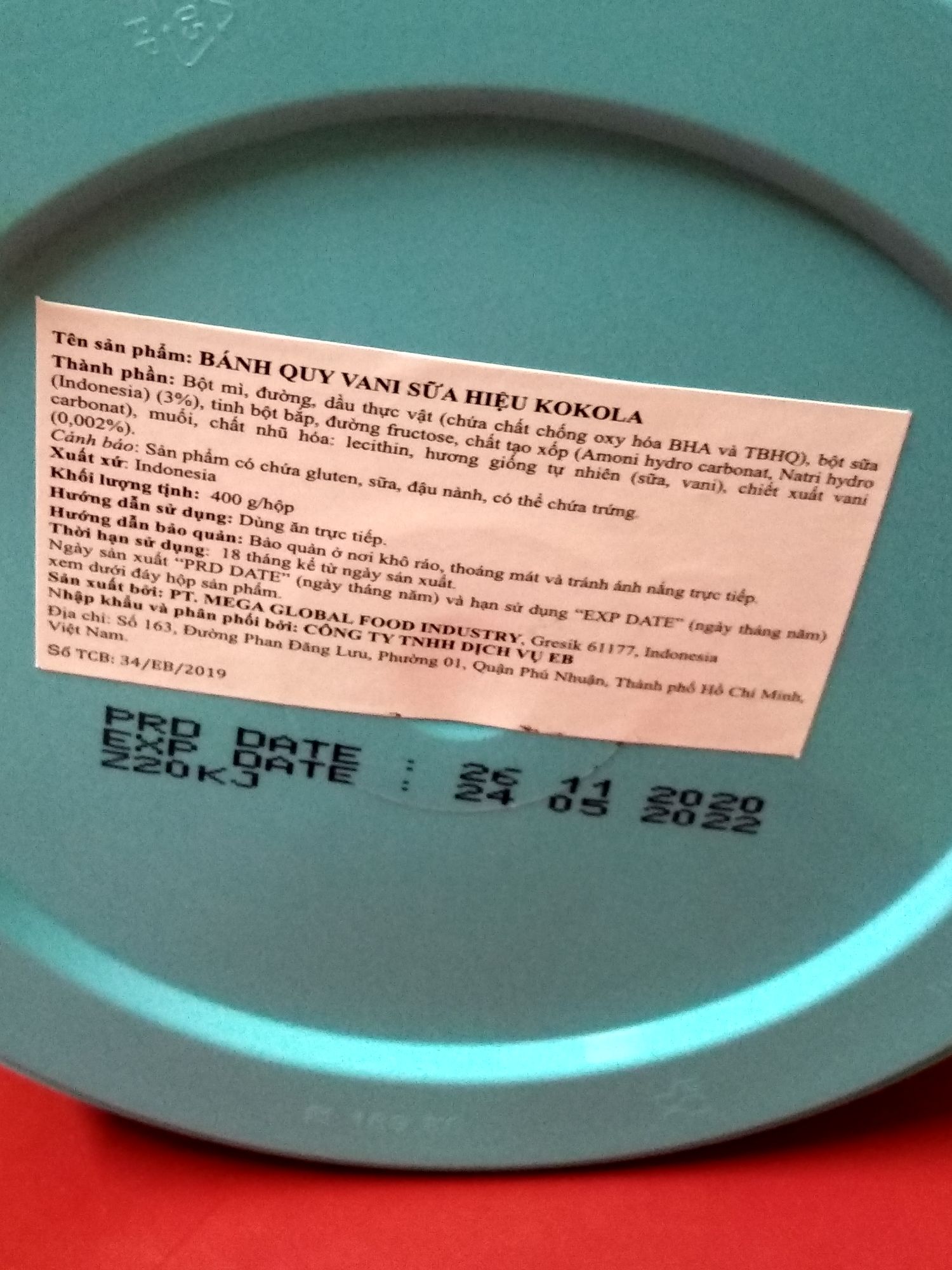 Bánh Kokola Milky Vanilla (400g)