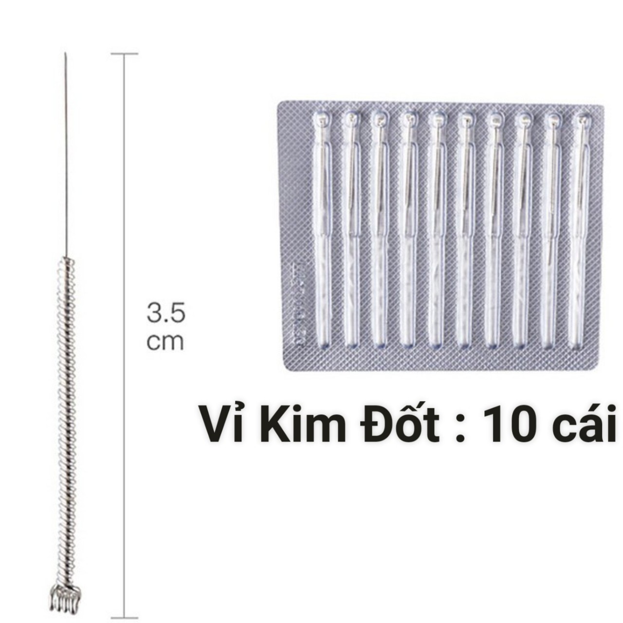 Đầu kim đốt nốt ruồi, Đầu kim to, đầu lắp kim máy 5in1, máy đốt mini...