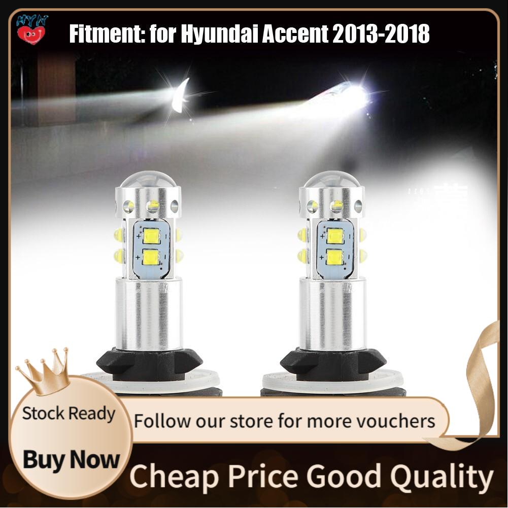 【hayua】2PCS 12-24V 50W Car High Power Bright LED Fog Daytime Light Bulbs for Hyundai Accent