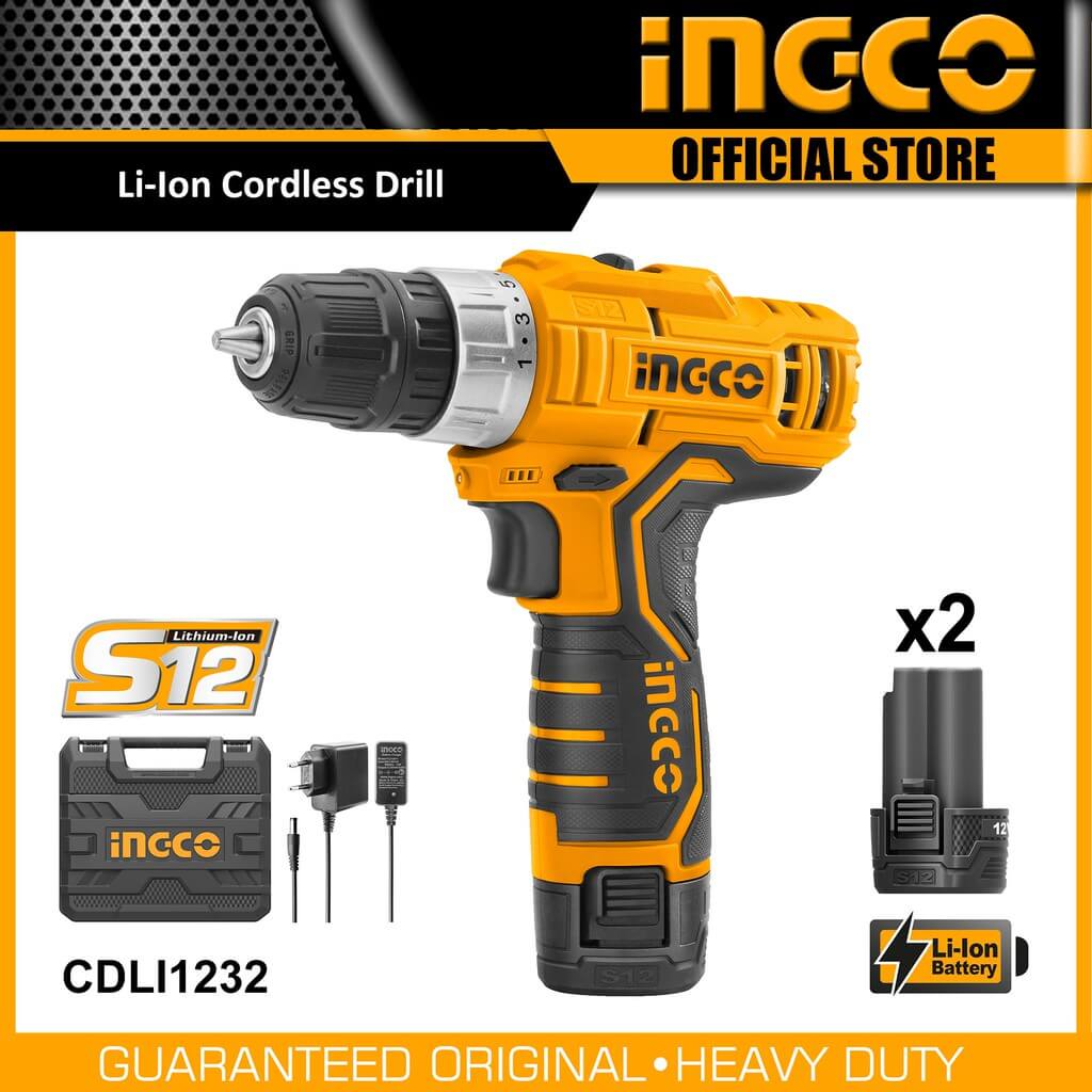 12V Máy khoan vặn vít dùng pin Ingco CDLI1232