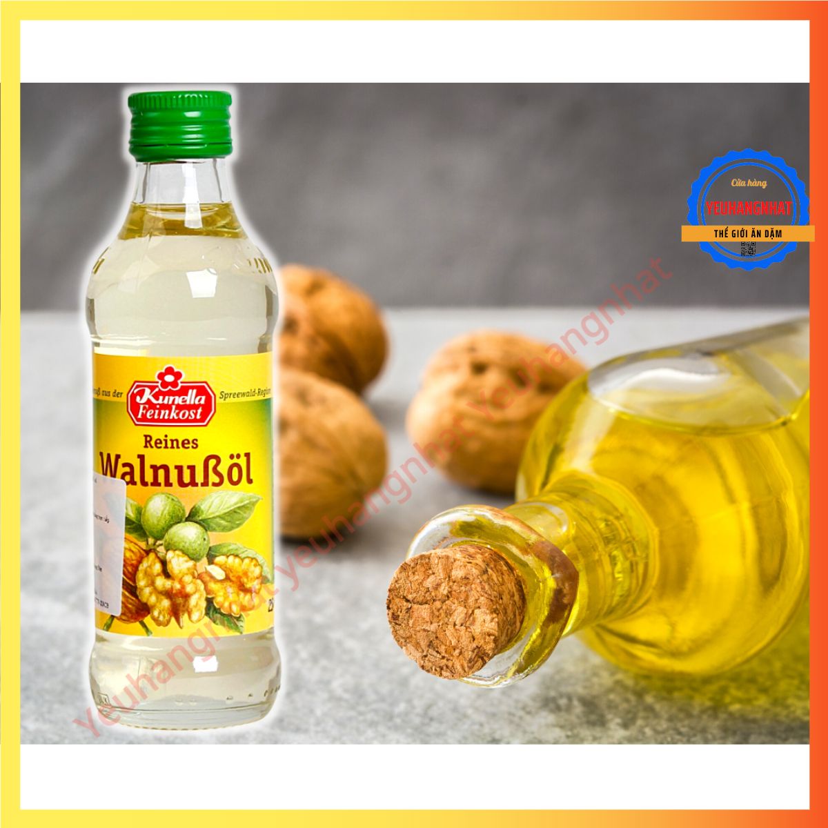Dầu óc chó Kunella Feinkost WalnuBol 100ml (Đức)