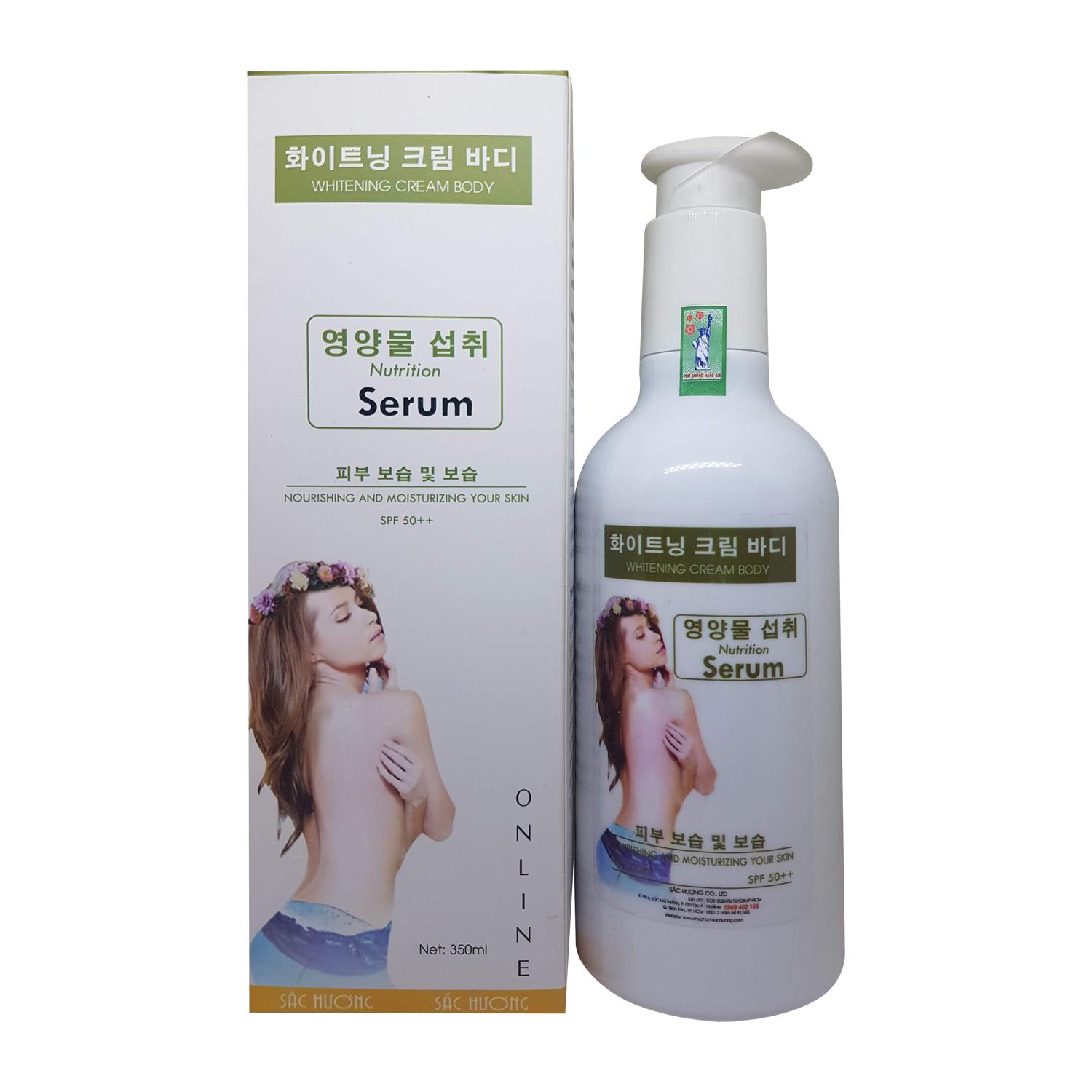 [Hcm][Mua 5 Tặng 1] Kem Sắc Hương Serum Dưỡng Trắng Da Toàn Thân - Giúp Sáng Da Chống Nắng Dưỡng Ẩm Tinh Dầu Nước Hoa300Ml