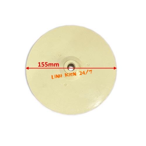 Cánh quạt máy bơm nước đầu con lợn trục ren 8mm cánh 155mm