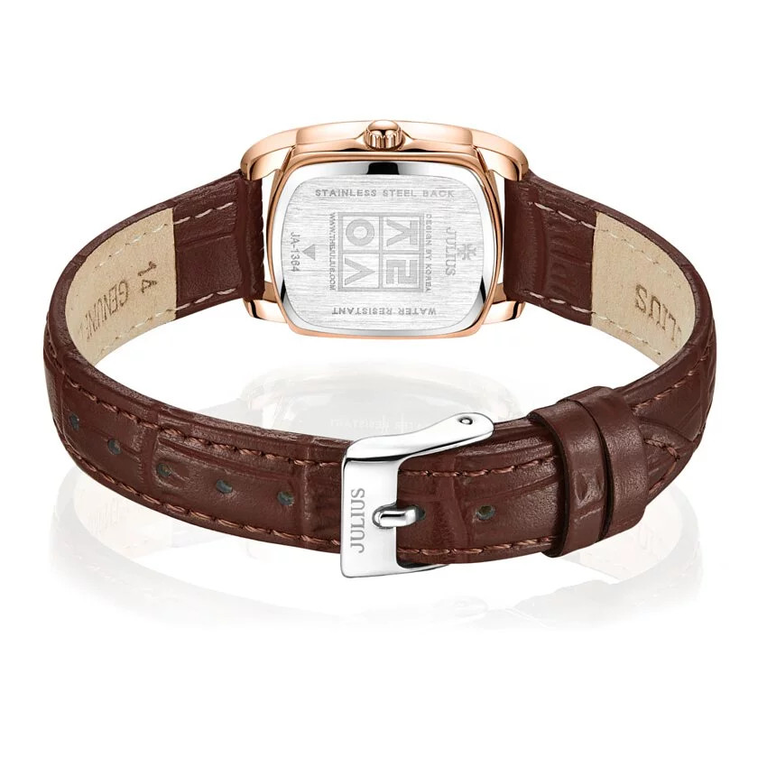 Đồng hồ nữ Julius JA-1364 Hàn Quốc dây da