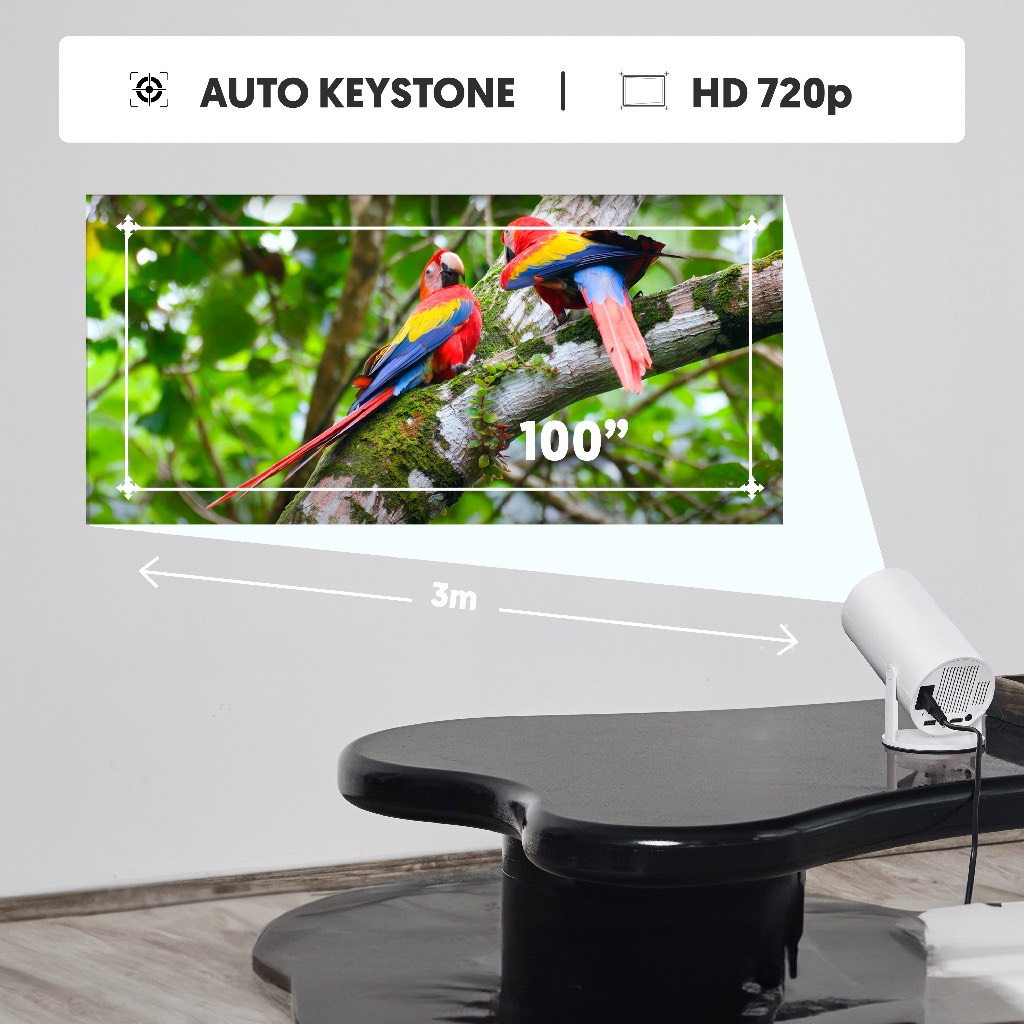 Máy chiếu android BEECUBE X1 GEN 2 hd 720P tặng màn kệ