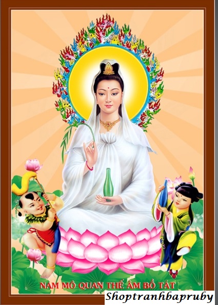 [HCM]Tranh thêu Mẹ Quan Âm  53566 kích thước 42 x 62 cm