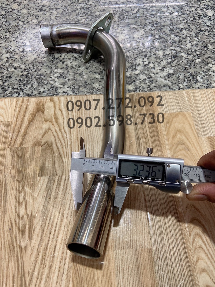 cổ pô inox phi 32mm cho Mio / Nouvo 1 2 3