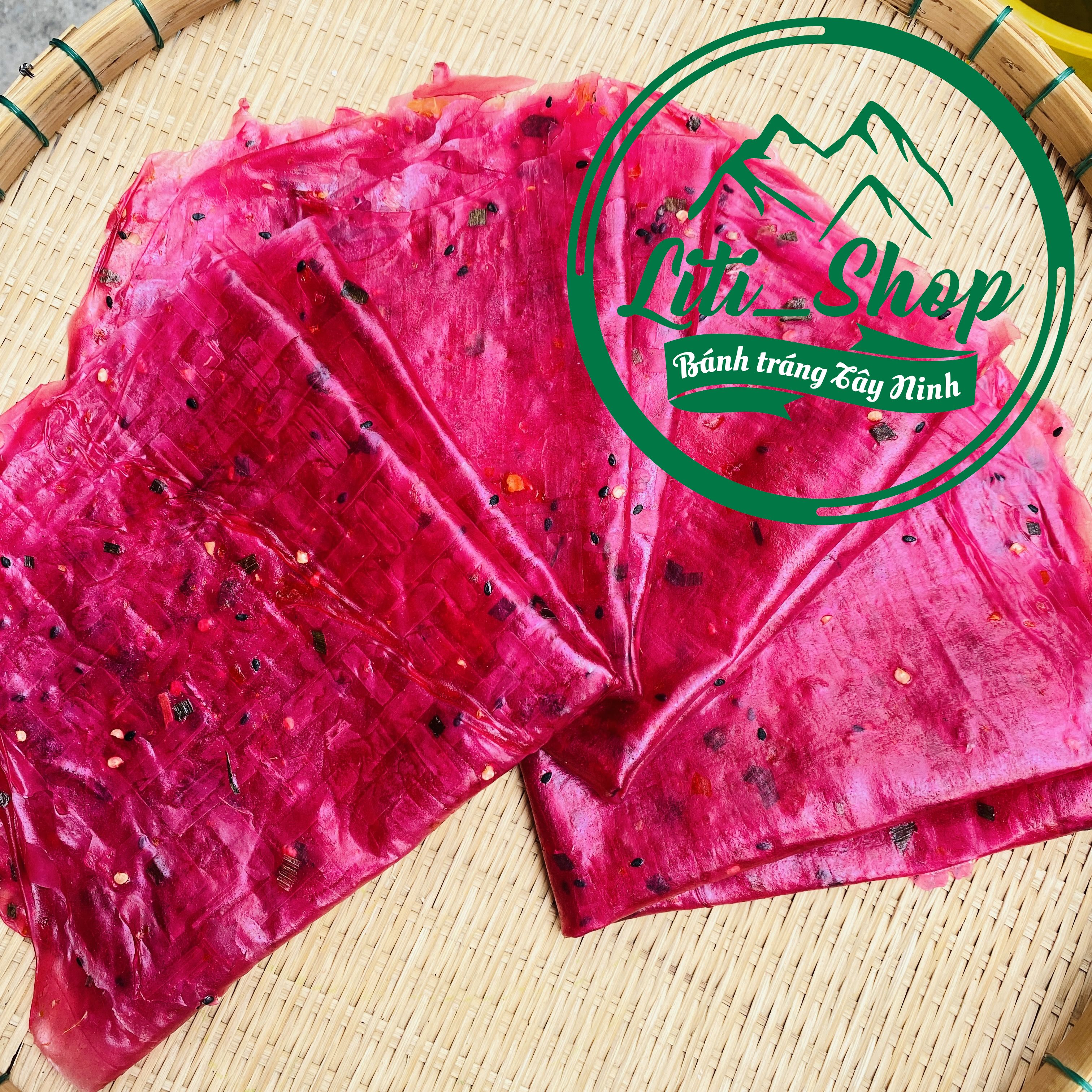 [500Gr] Bánh tráng dẻo tôm thanh long Tây Ninh