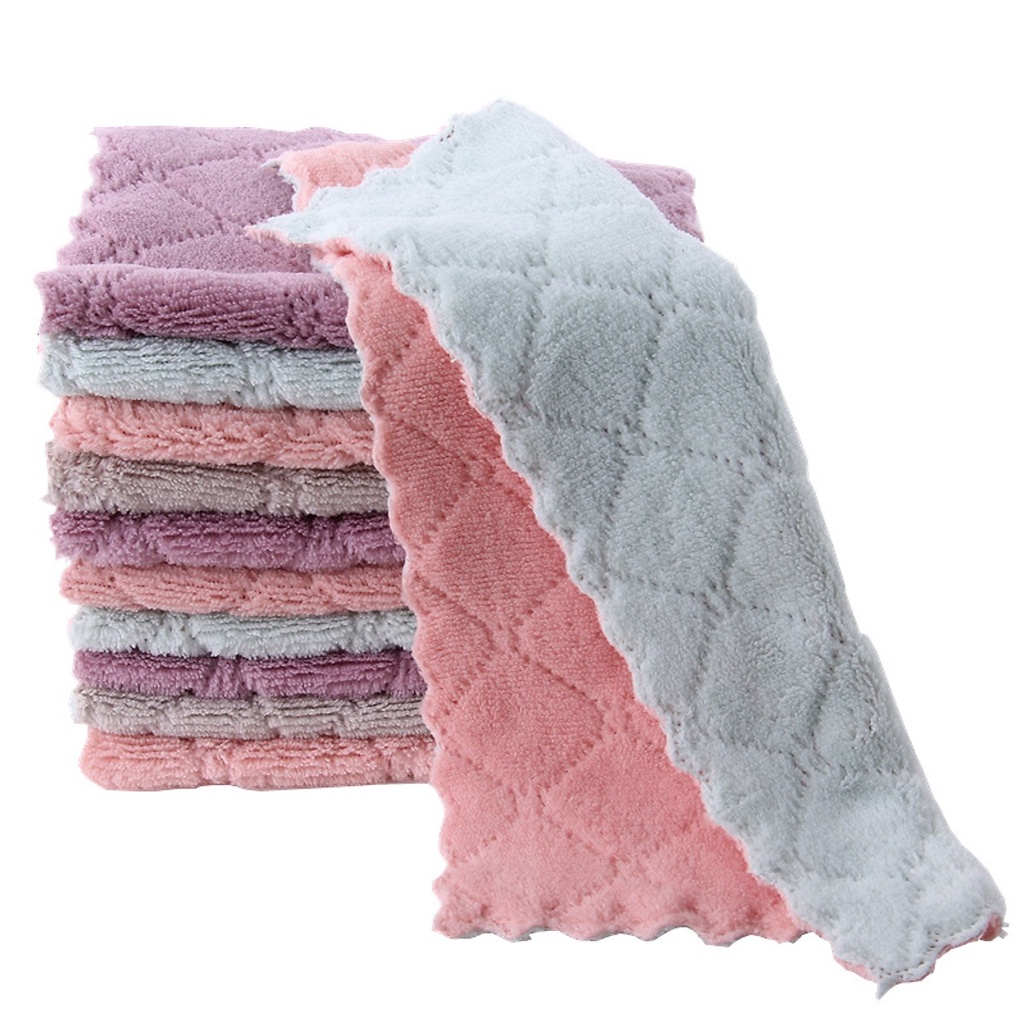 Combo of 10 Super Absorbent Multi-Purpose Cleaning Cloths