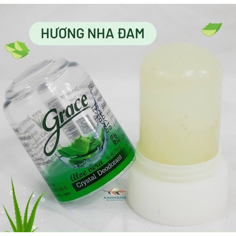 Lăn khử mùi đá khoáng Grace thái lan 50gam