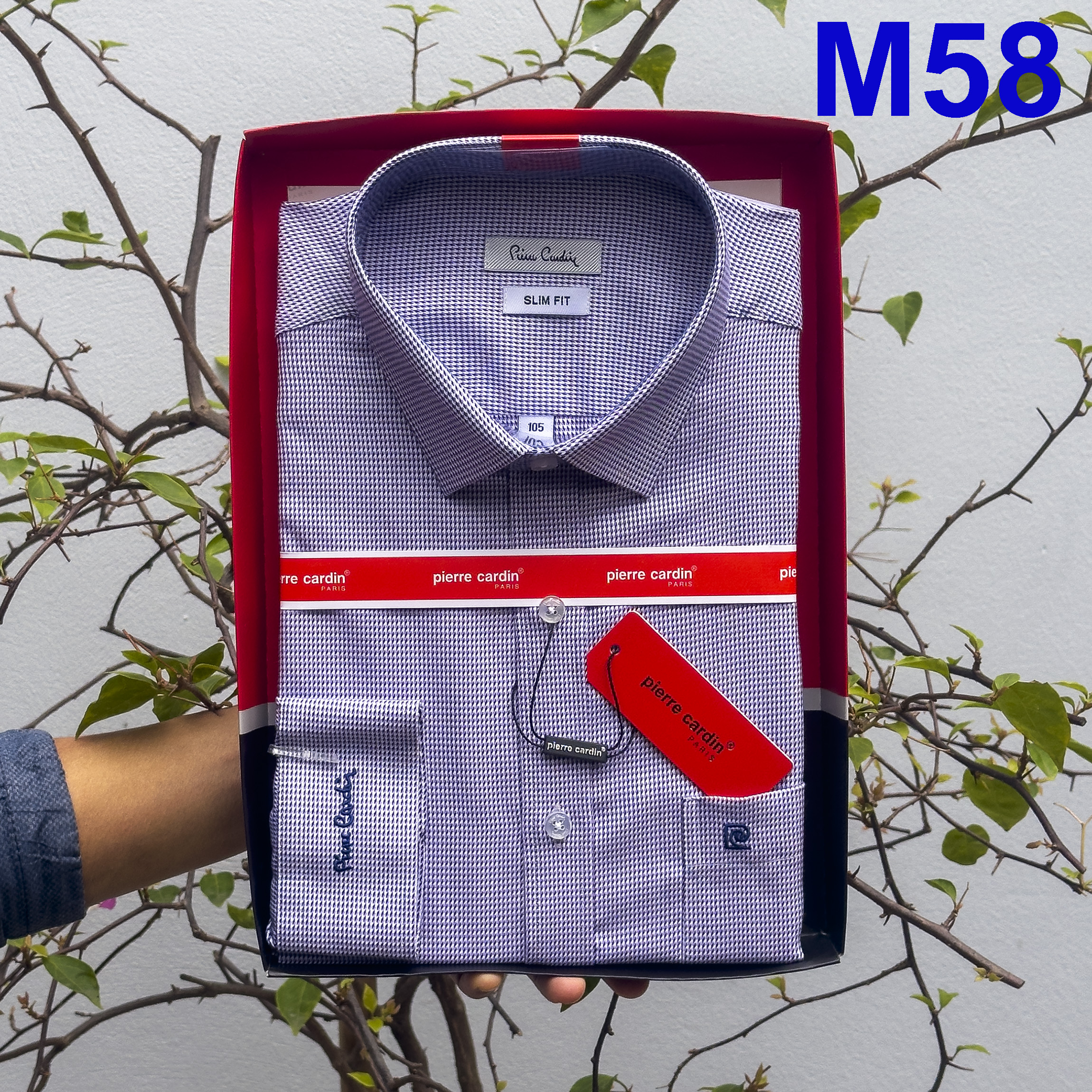 Áo sơ mi nam, sơ mi dài tay,sơ mi kẻ nhỏ, sơ mi nam pierre cardin chính hãng hàn quốc xuất dư xịn
