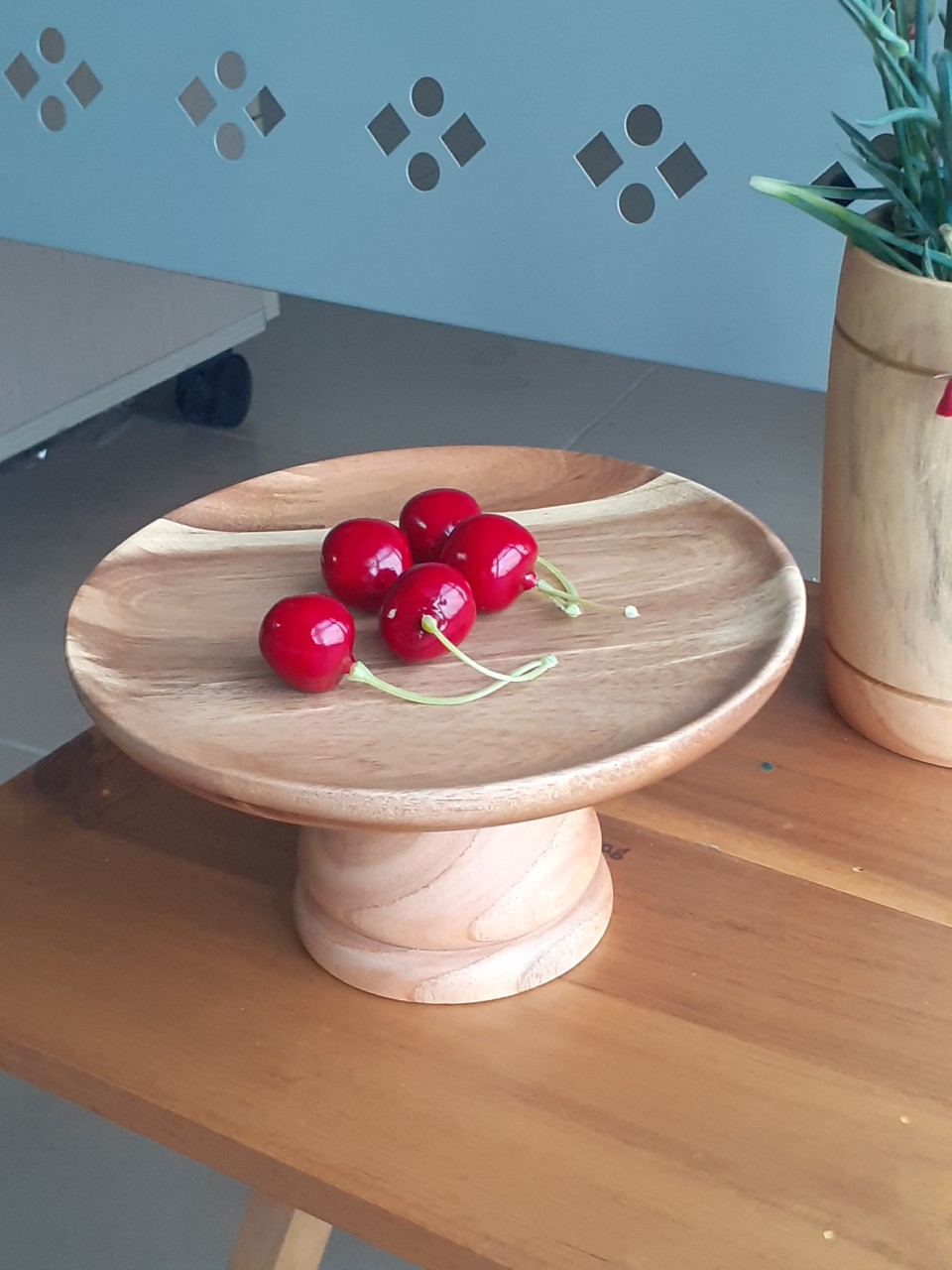 Mâm bồng, đĩa đựng hoa quả thờ bằng gỗ