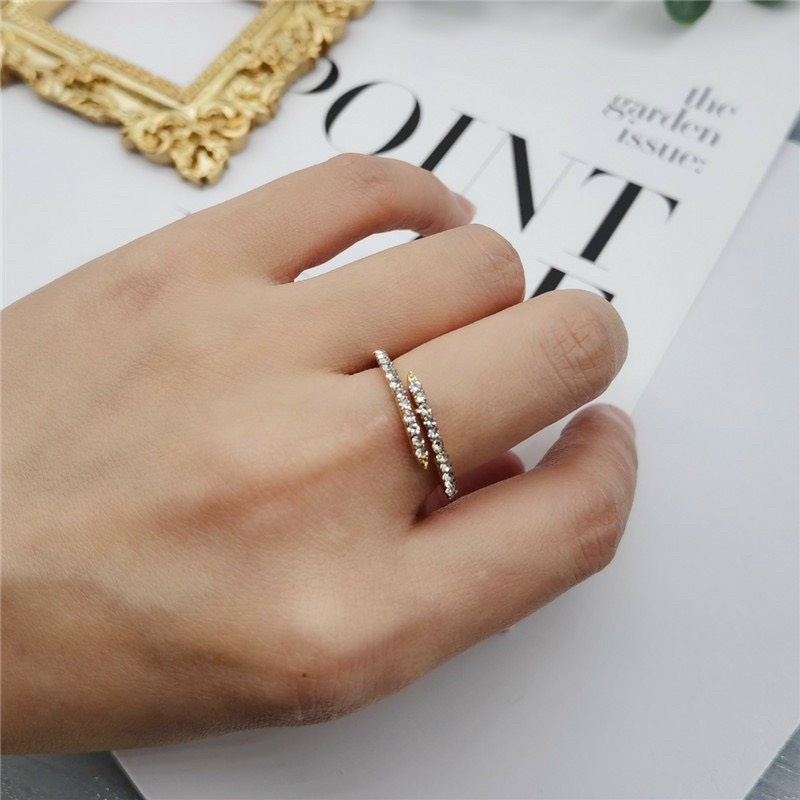 Nhẫn đính cườm nữ free size hở NNF111