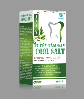 Nước súc miệng Xuyên Tâm Đan Cool Salt ngưa ngừa vi rút, vi khuẩn - Chai 250ml