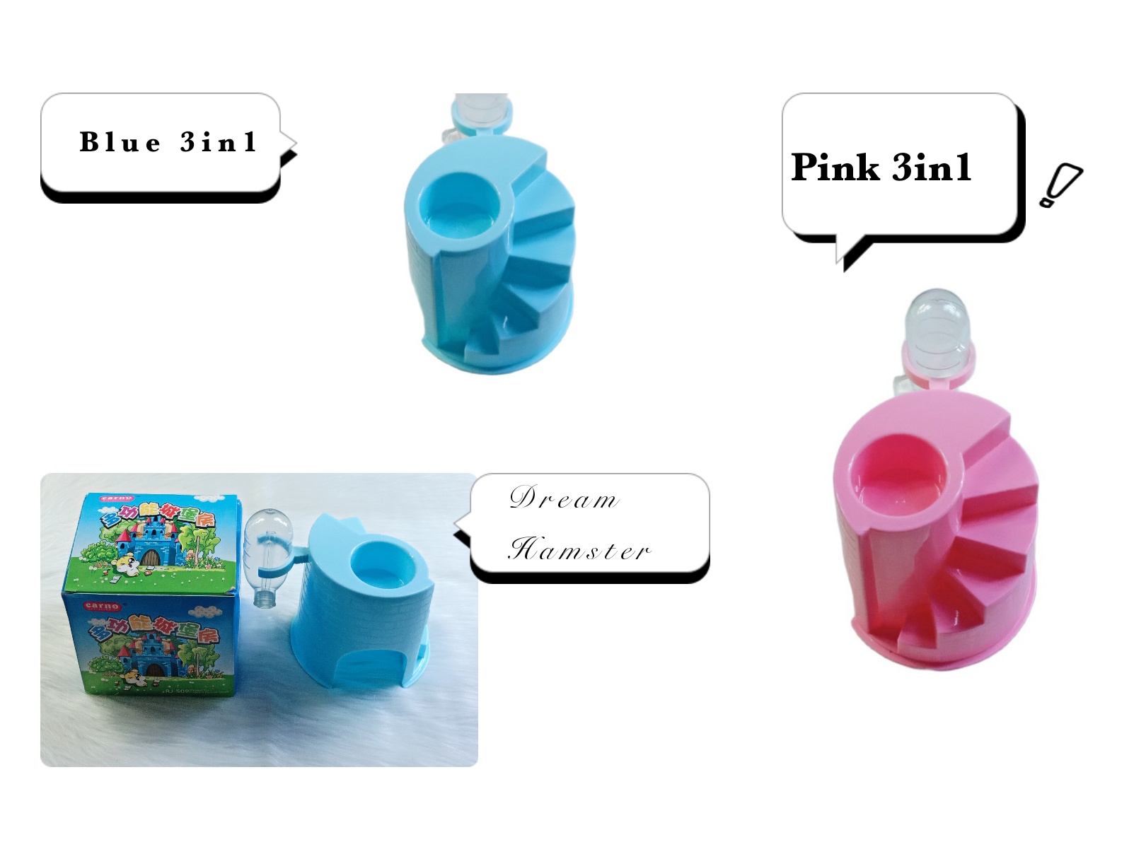 Nhà ngủ Carno 4in1 cho hamster