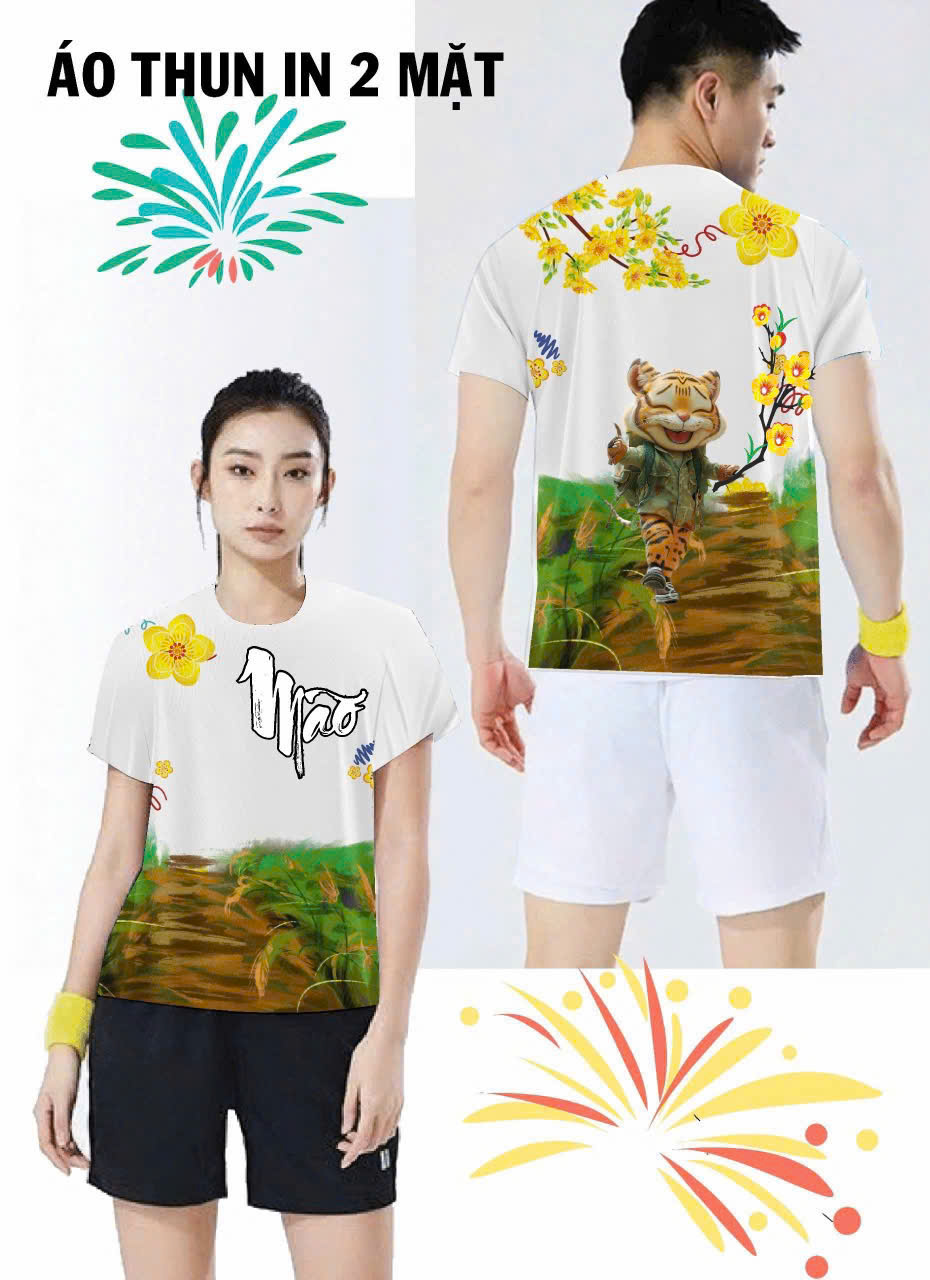 ÁO THUN  12 CON GIÁP ( TÝ-SỬU-DẦN-MẸO THÌN-TỴ) DX1