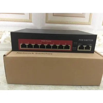 Switch POE 8 ports + 2 Uplink