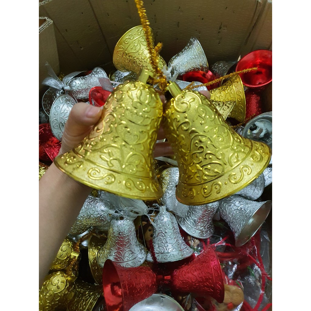 Cặp Chuông treo trang trí noel, giáng sinh 6cm