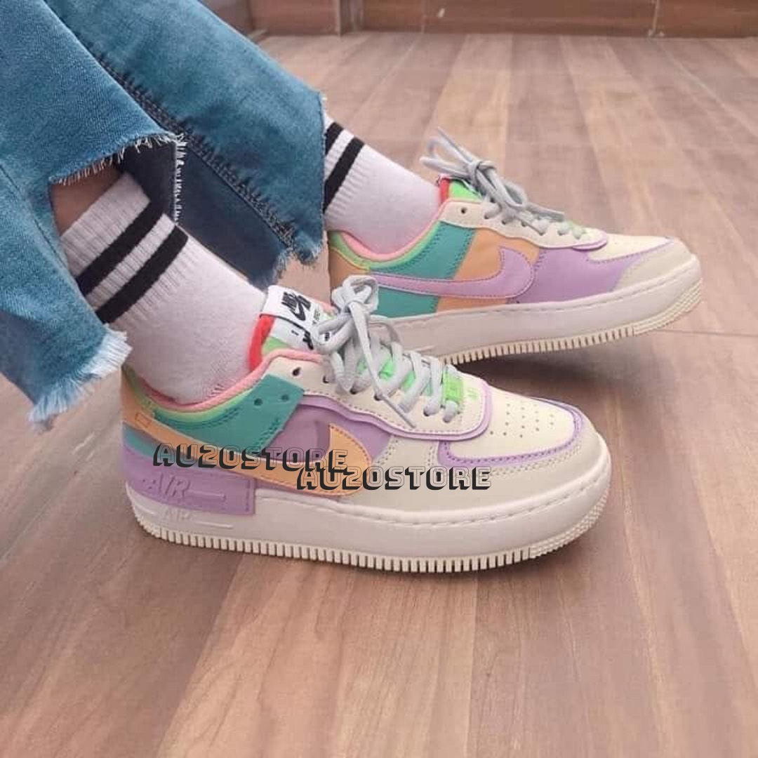 Giày Thể Thao Sneaker Shadow Màu Cầu Vồng