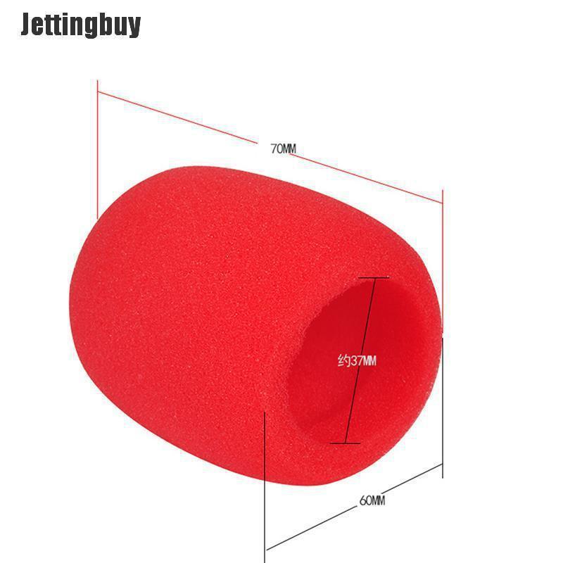 Jettingbuy 10 Màu Cầm Tay Microphone Mic Grill Kính Chắn Gió Gió Lá Chắn Bọt Biển Bìa