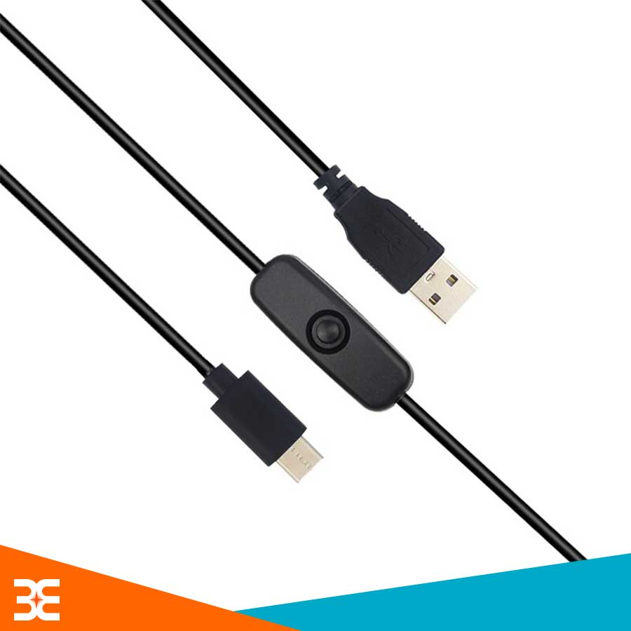 Cáp Nguồn Raspberry Pi 4B Cáp Chuyển Đổi Nguồn 5V3A Giao Diện USB Type-C