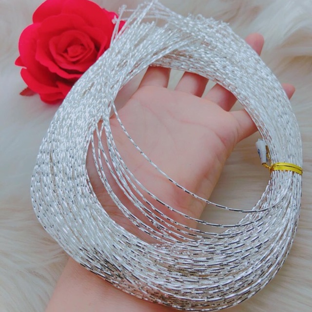 Kiềng mềm chuẩn bạc ta cho nữ - THJ Cam kết bạc chuẩn, giá tốt kèm bảo hành