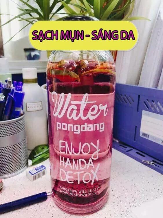 SET TRÀ DETOX HOA QUẢ SẤY LẠNH LIỆU TRÌNH 45 NGÀY (KÈM BÌNH PONGDANG 1000ML+ HỘP + TÚI VẢI)