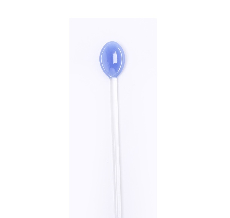 Thìa cafe thủy tinh 14.5cm nhiều màu sắc đáng yêu, Thìa muỗng thủy tinh chịu nhiệt