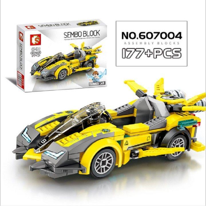 Bộ lắp ráp xếp hình Lego Sembo mô hình Siêu xe.