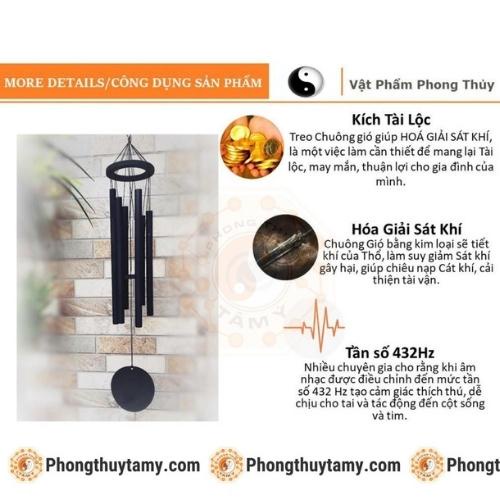 Chuông gió phong thuỷ nhạc thiền Lá 18mm