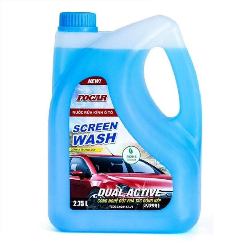 Nước rửa kính ô tô Focar Screen Wash - Nước xịt rửa kính ô tô (Công nghệ GERMANY)- Nước lau kính, nước kính đậm đặc, nước rửa kính xe hơi, nước rửa kính lái, nước rửa kính xe, nước rửa kính lái xe hơi
